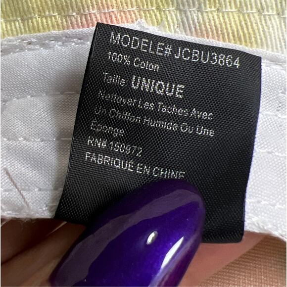 MIRMARU Catch Fish Not Feelings” Tie Dye Bucket Hat 100% Cotton - Picture 10 of 10